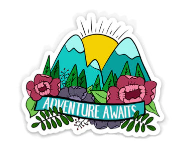 Adventure Awaits Sticker