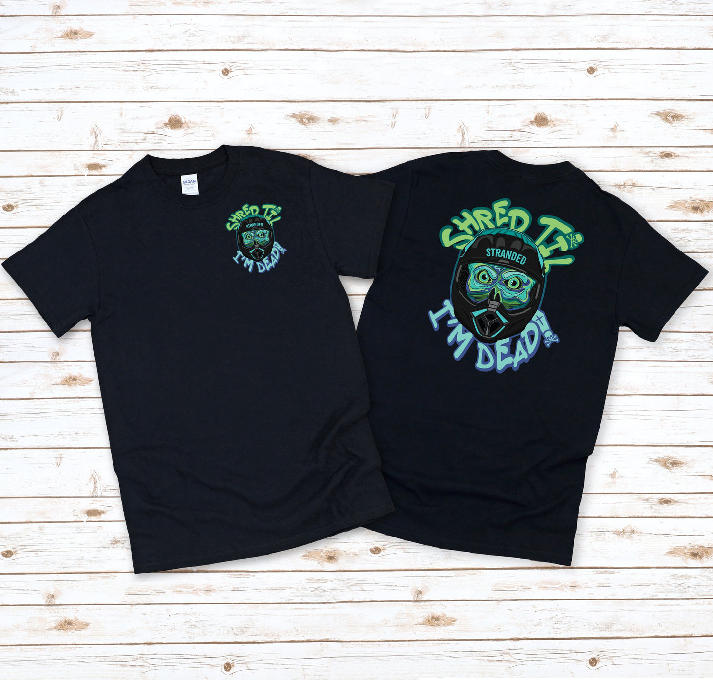 Shred Til Im Dead Black Boys Shirt