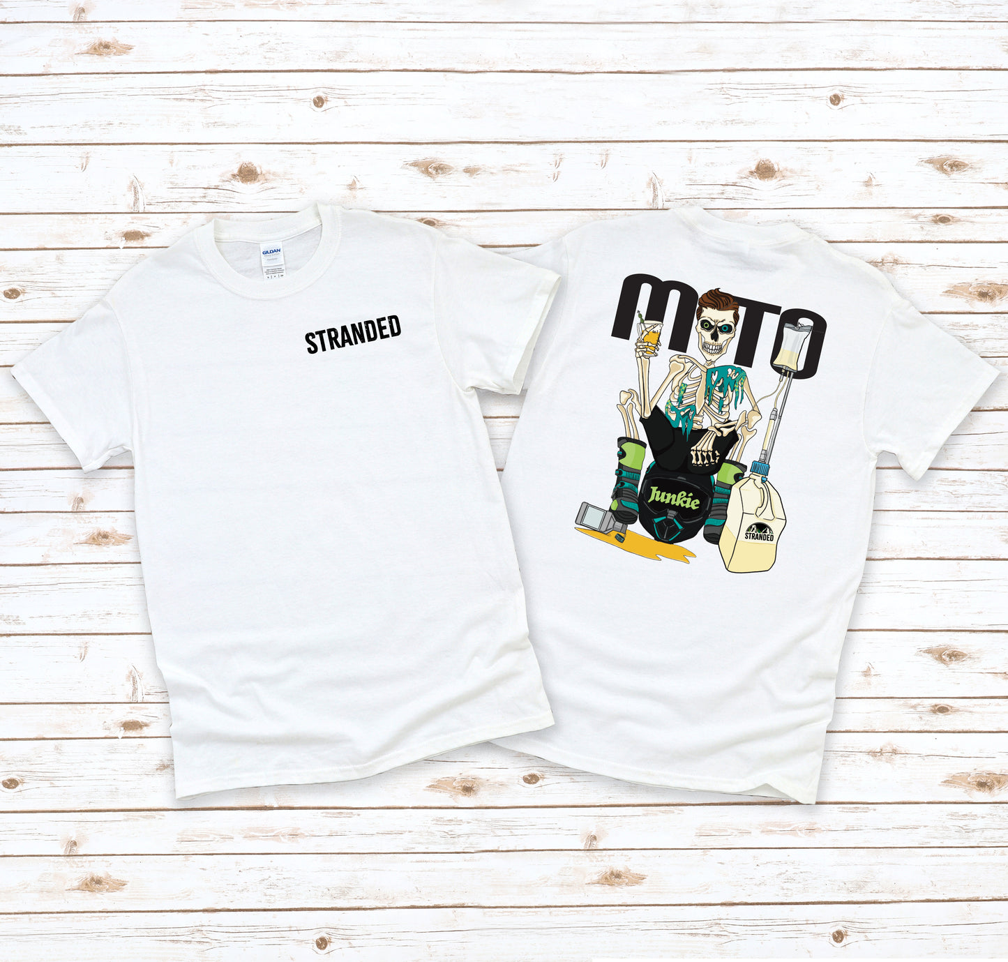 Moto Junkie Mens White Shirt