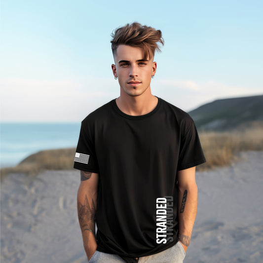 Man in Black Stranded Tshirt