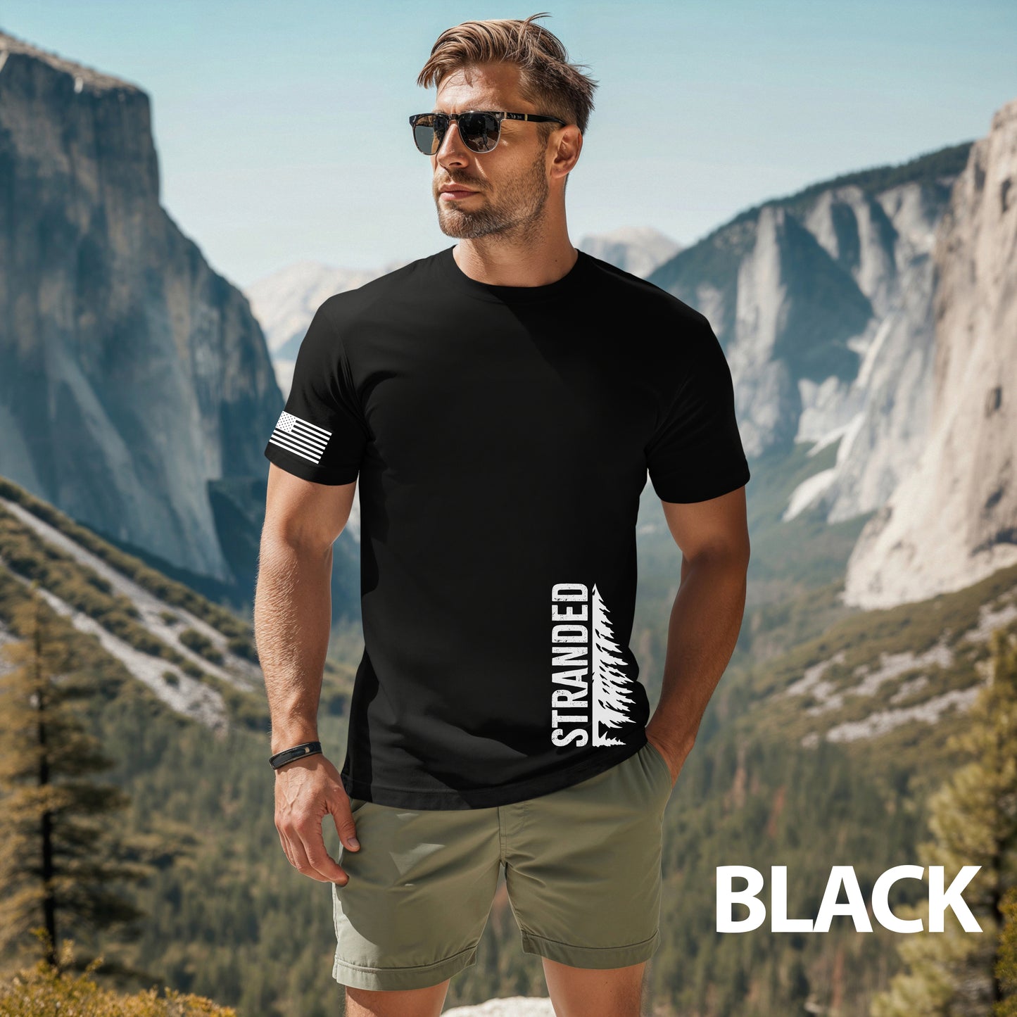 Men's Stranded Branded Tree Tshirt