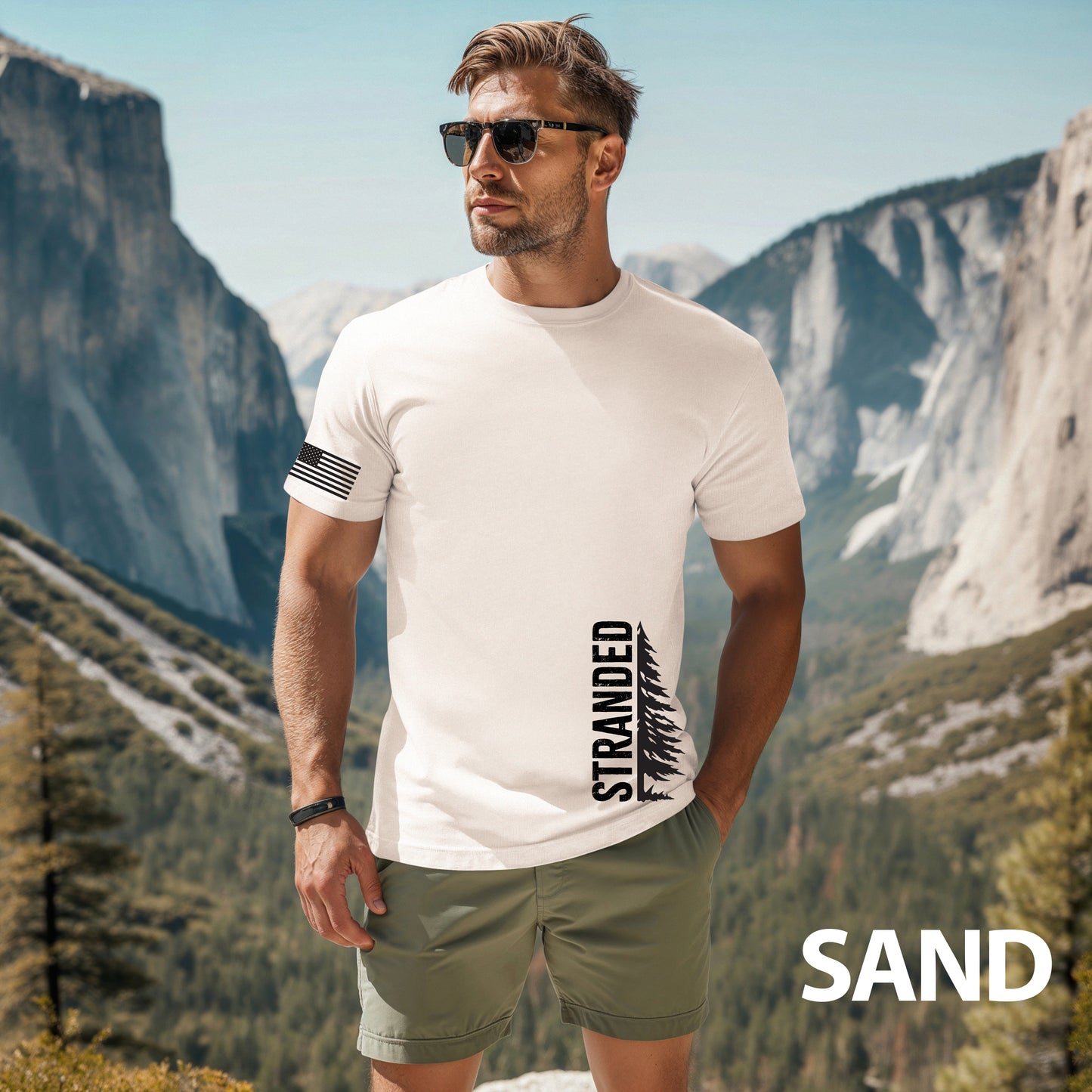 Men's Stranded Branded Tree Tshirt