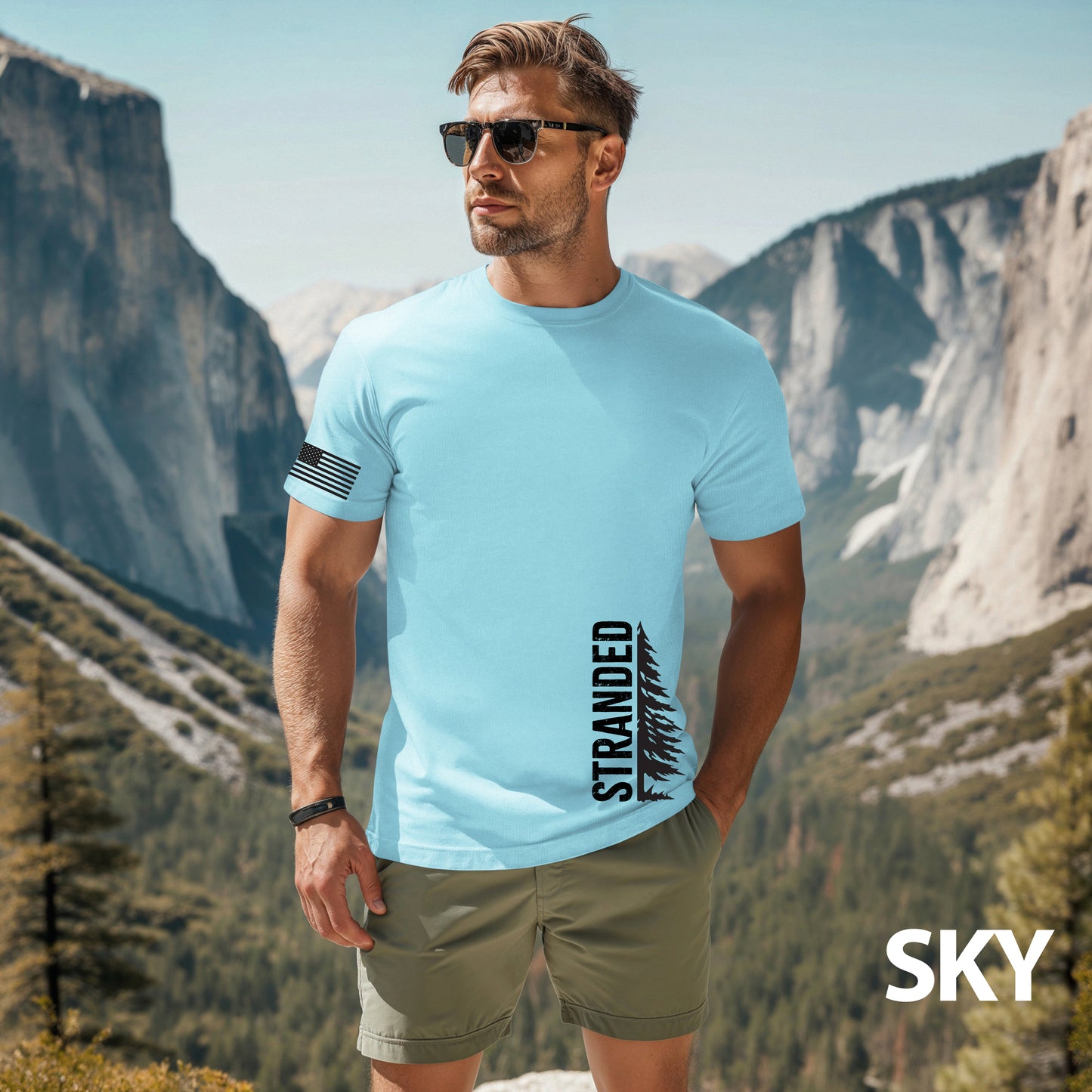 Men's Stranded Branded Tree Tshirt