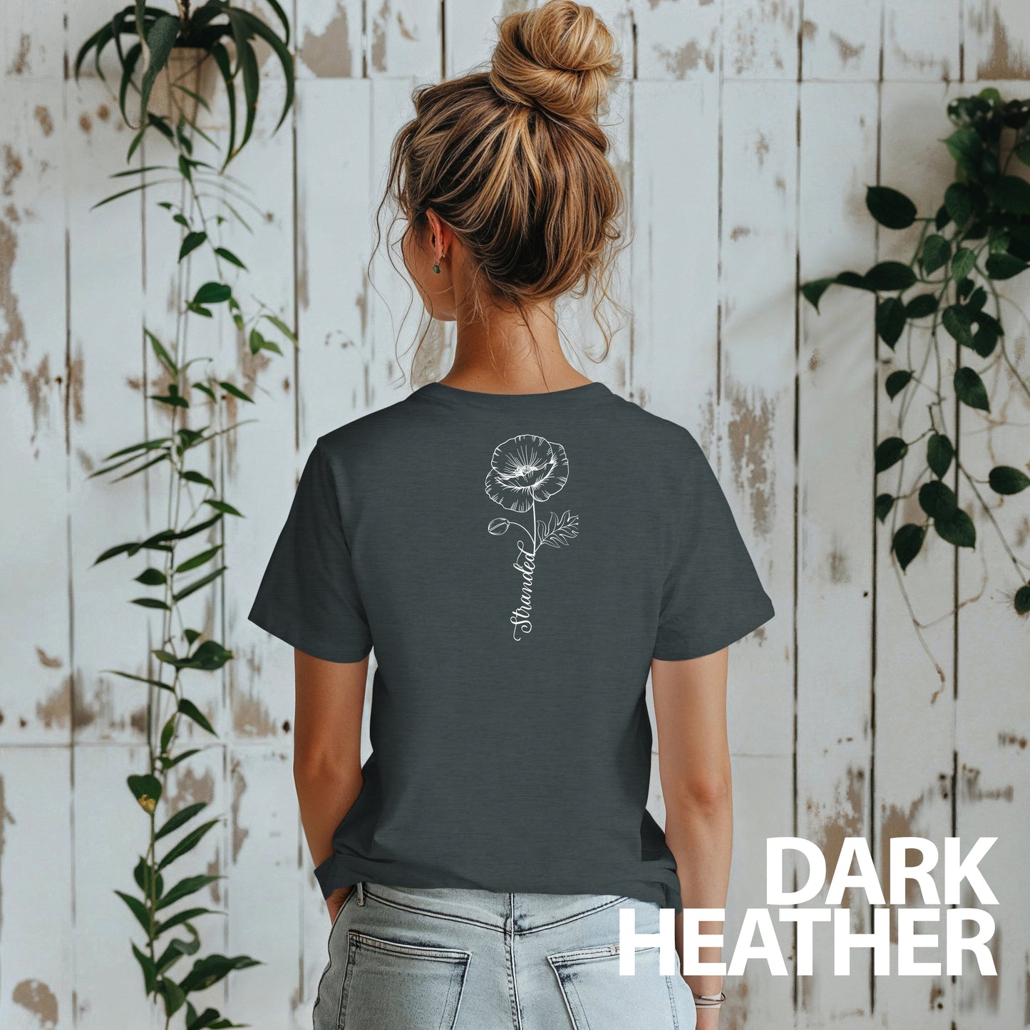 Women's Stranded Stem Flower Tshirt