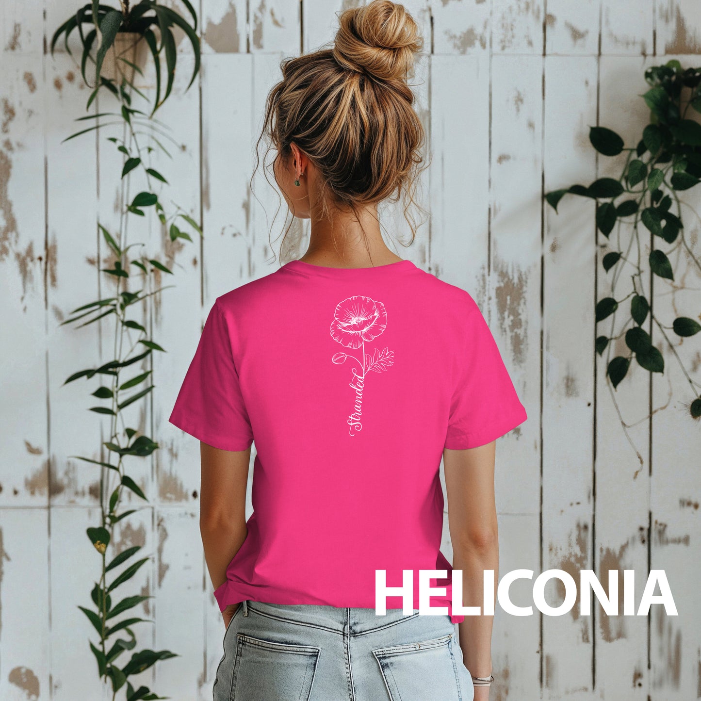 Women's Stranded Stem Flower Tshirt