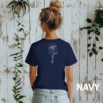 Women's Stranded Stem Flower Tshirt